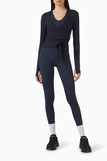 بلوزة سوفت باليه بتصميم ملفوف لنزينغ مودال