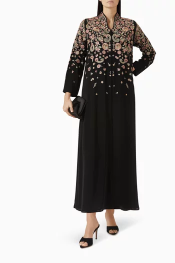 عباية مطرزة بزهور