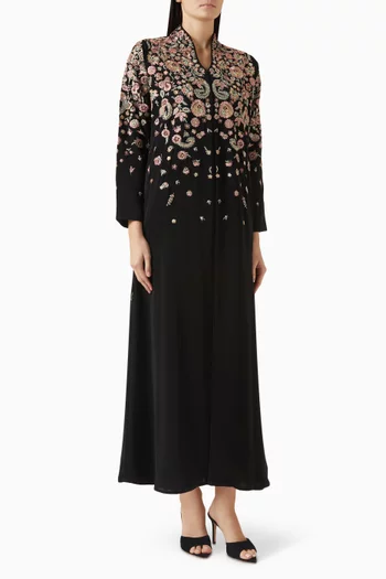 عباية مطرزة بزهور