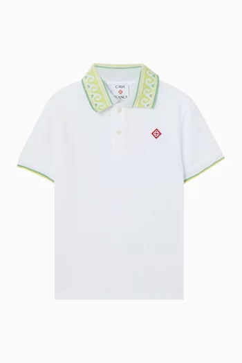 Monogram-print Wavy Dress