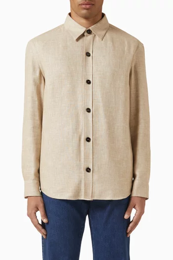Overshirt in Cashmere-blend