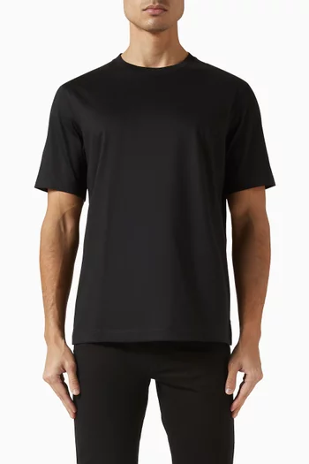 T-shirt in Piquet Cotton