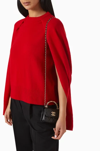 حقيبة ميني بغطاء قلاب ويد علوية جلد