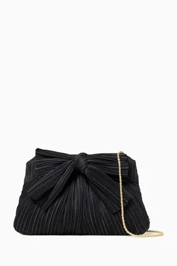 Small Rayne Clutch in Pleated Organza