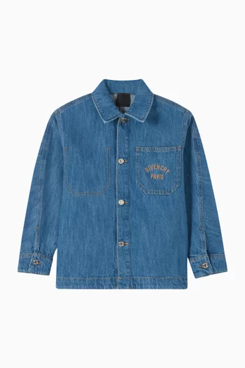 Embroidered Denim Shirt