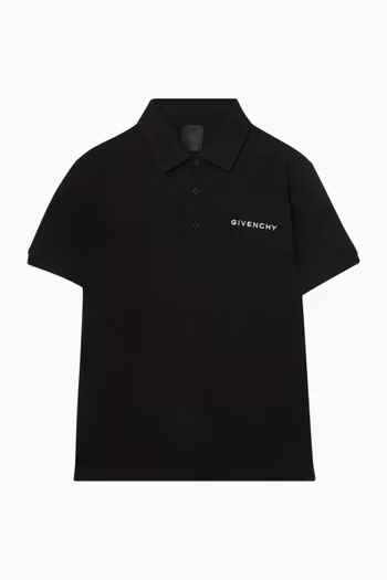 تي شيرت بولو بشعار الماركة قطن