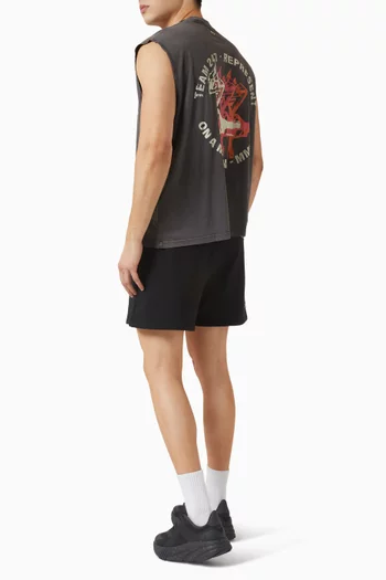 تي شيرت 247‏ تورش بلا أكمام وقصير قطن