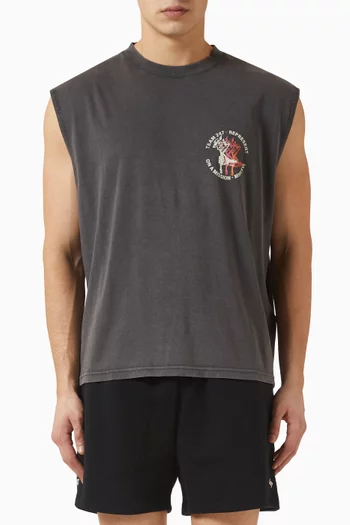 تي شيرت 247‏ تورش بلا أكمام وقصير قطن