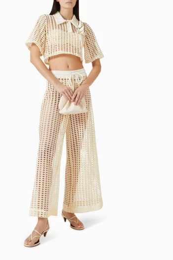 بلوزة سيلين قماش شبكي