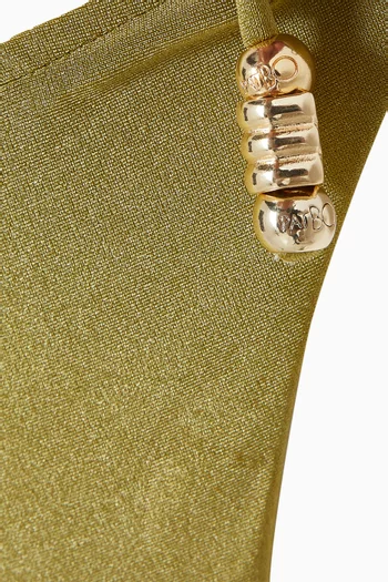 قطعة بيكيني سفلية جيد بأربطة رفيعة ليكرا