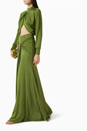 تنورة انتينسيتي طويلة جيرسيه