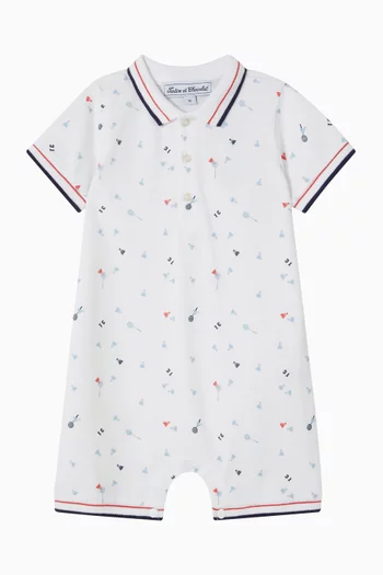 رومبر قطن بيكيه مزين بطبعة بالكامل