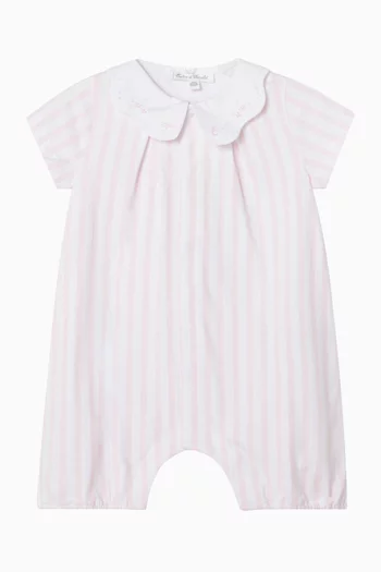 Striped Romper in Cotton