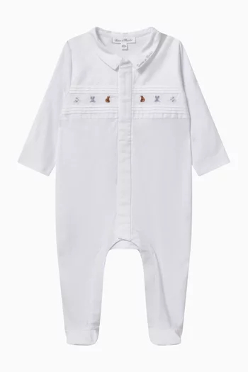 Embroidered Pyjama in Cotton