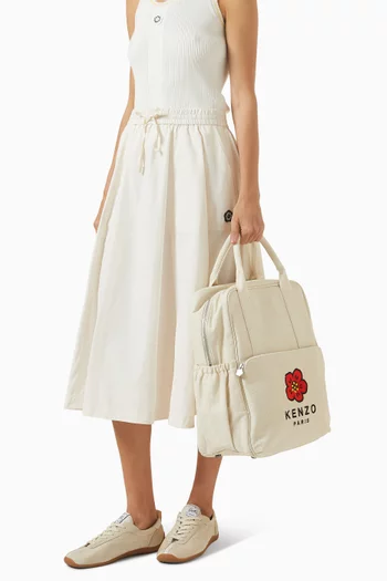 حقيبة مستلزمات أطفال بنقشة زهرة