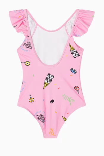 Graphic-print One-piece Swimsuit