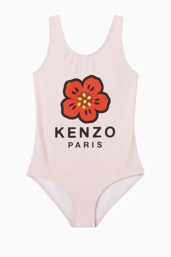 Floral Logo Swimsuit