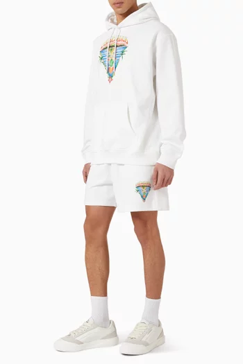 Innocence Triangle Sweat Shorts in Cotton-fleece