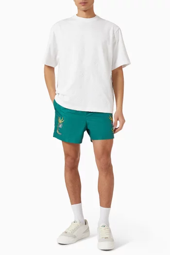 Casa Embroidered Swim Shorts