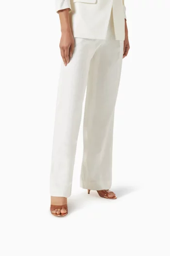 حذاء مفتوح صوفيا بكعب 95 مم أجزاء شفافة وجلد