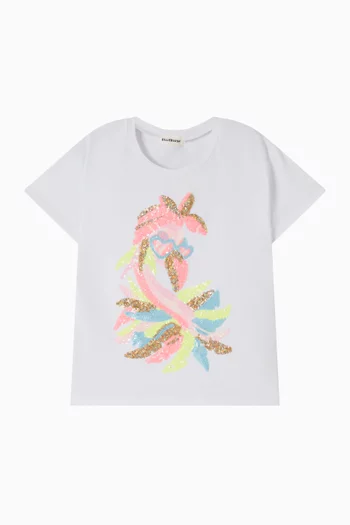Sequins T-shirt in Cotton