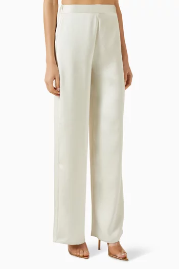 Straight-leg Pants in Viscose