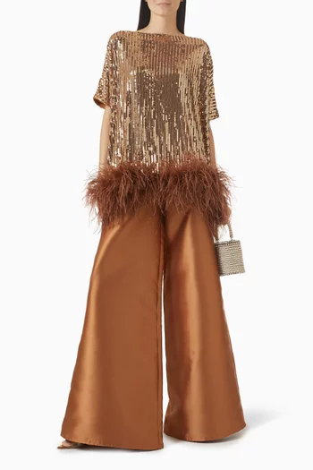 بنطال واسع الساقين ميكادو