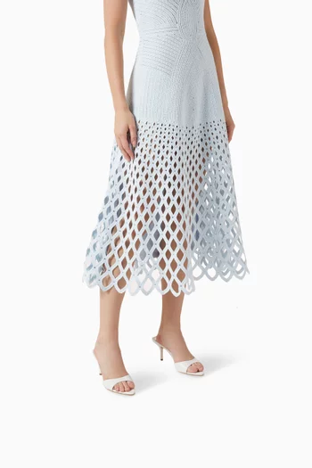 حذاء هالي مفتوح من الخلف بكعب 70 مم جلد