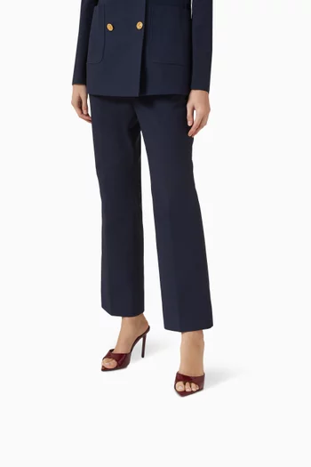 حذاء ماليبو مفتوح من الخلف بكعب 105 مم جلد لامع