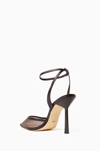 حذاء كلاسيك جورجي بكعب 100 مم قماش شبكي