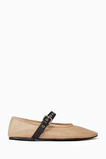 حذاء باليرينا ميمزي بكعب مسطح