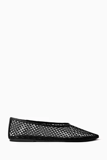 Mazey Ballet Flats in Mesh