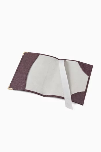 Passport Cover in Pebbled Leather