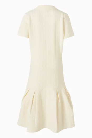 Pleated Polo Dress