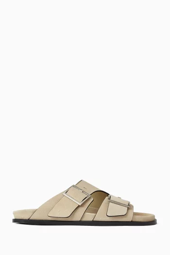 Alba Sandals in Suede Leather