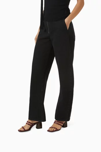 حذاء إنديانا مفتوح من الخلف بكعب 70 مم جلد