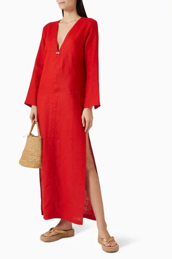 قفطان بحلية مطرزة بلؤلؤ باروكي