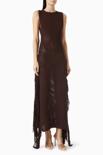 Kira Maxi Dress in Crochet