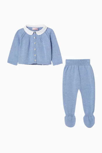 Sanson Top & Leggings Set in Cotton-knit