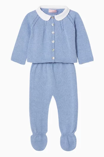 Sanson Top & Leggings Set in Cotton-knit