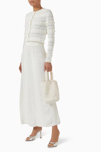 Lanea 26 Bucket Bag in Beaded Crochet