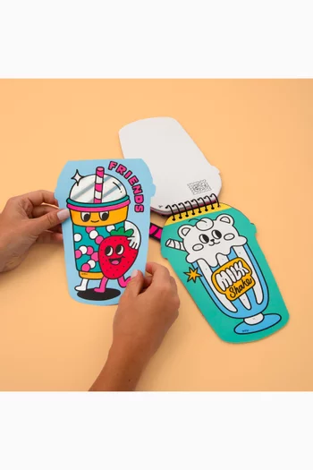 طقم ملصقات وبوستر سوبرماركت 