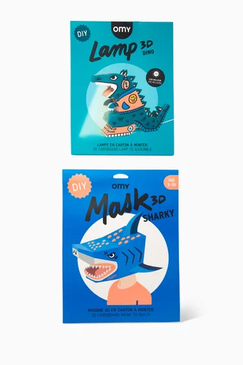 3D Dino Lamp & Shark Mask Set