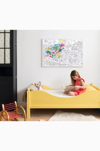 طقم بوستر تلوين كوزموز وديناصورات كبير الحجم 