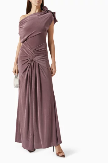 Fishtail One-shoulder Gown