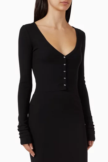 كارديغان قصير مزيج قطن