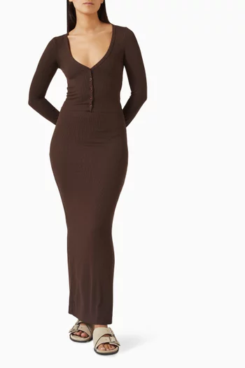 كارديغان قصير مزيج قطن