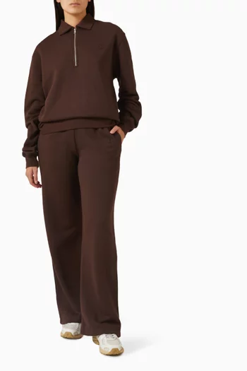 سويت شيرت بولو بسحّاب فرنش تيري