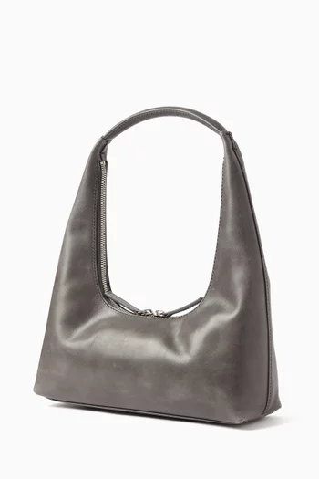Hobo Shoulder Bag in Cow Leather