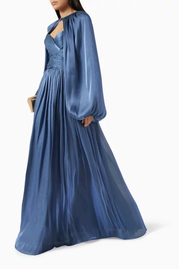 فستان سهرة سيرين وبوليرو سيدا جورجيت لوركس